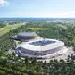 Eis a imagem do futuro recinto desportivo apresentado em maqueta