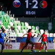 As melhores imagens do jogo da seleção feminina de Portugal com a Eslováquia