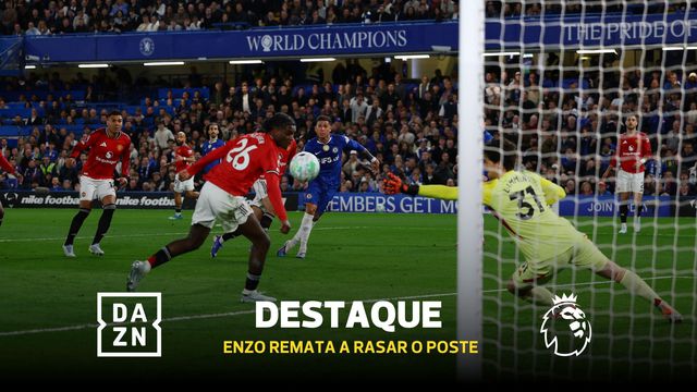 Enzo Fernández fica a centímetros de golo genial