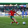 Carolina Santiago voltou a marcar por Portugal, no jogo frente à Eslováquia na qualificação para o Mundial de futebol feminino - Foto: FPF