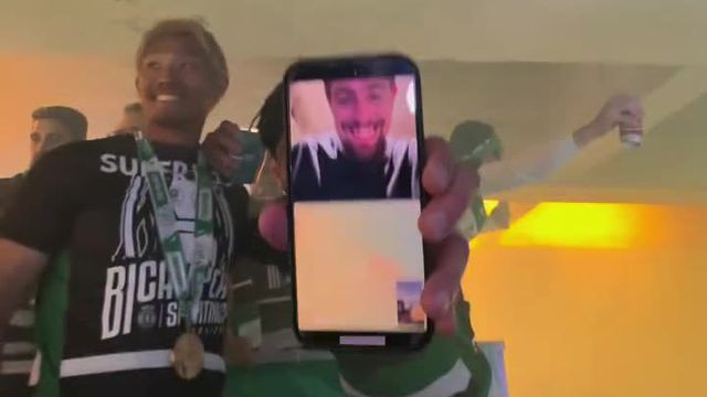 Coates também marca presença (virtual) na festa do Sporting