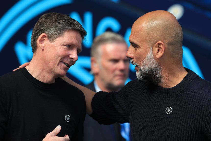 Oliver Glasner e Pep Guardiola