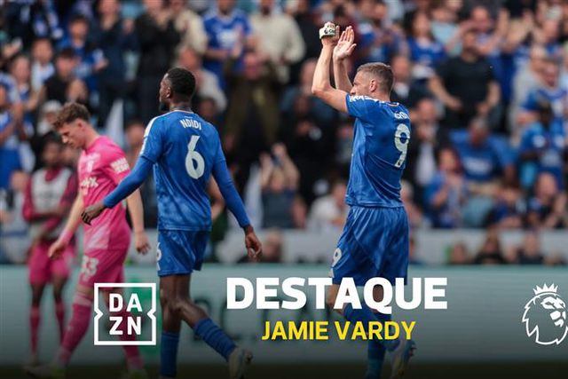 VÍDEO: no fim da lenda de Vardy o testemunho foi entregue a um português