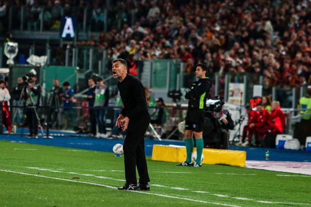 Sérgio Conceição, treinador do Milan, em Roma