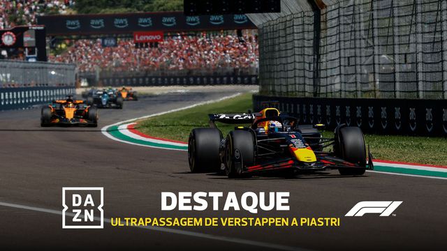 A brilhante ultrapassagem de Verstappen a Piastri ainda na primeira volta