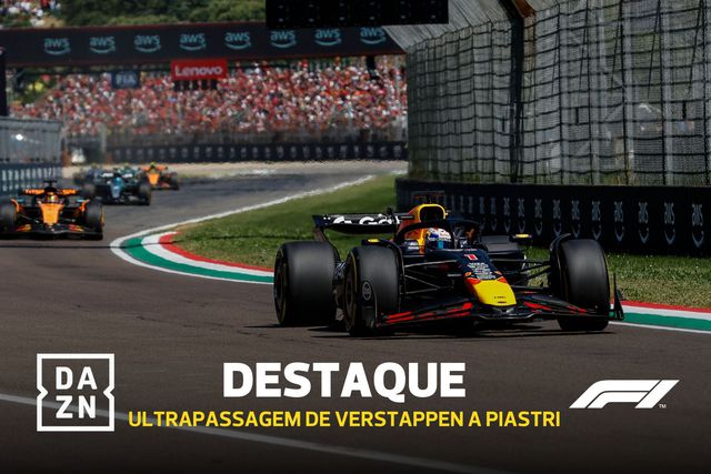 A brilhante ultrapassagem de Verstappen a Piastri ainda na primeira volta
