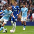 Bernardo Silva em ação pelo Manchester City frente ao Chelsea