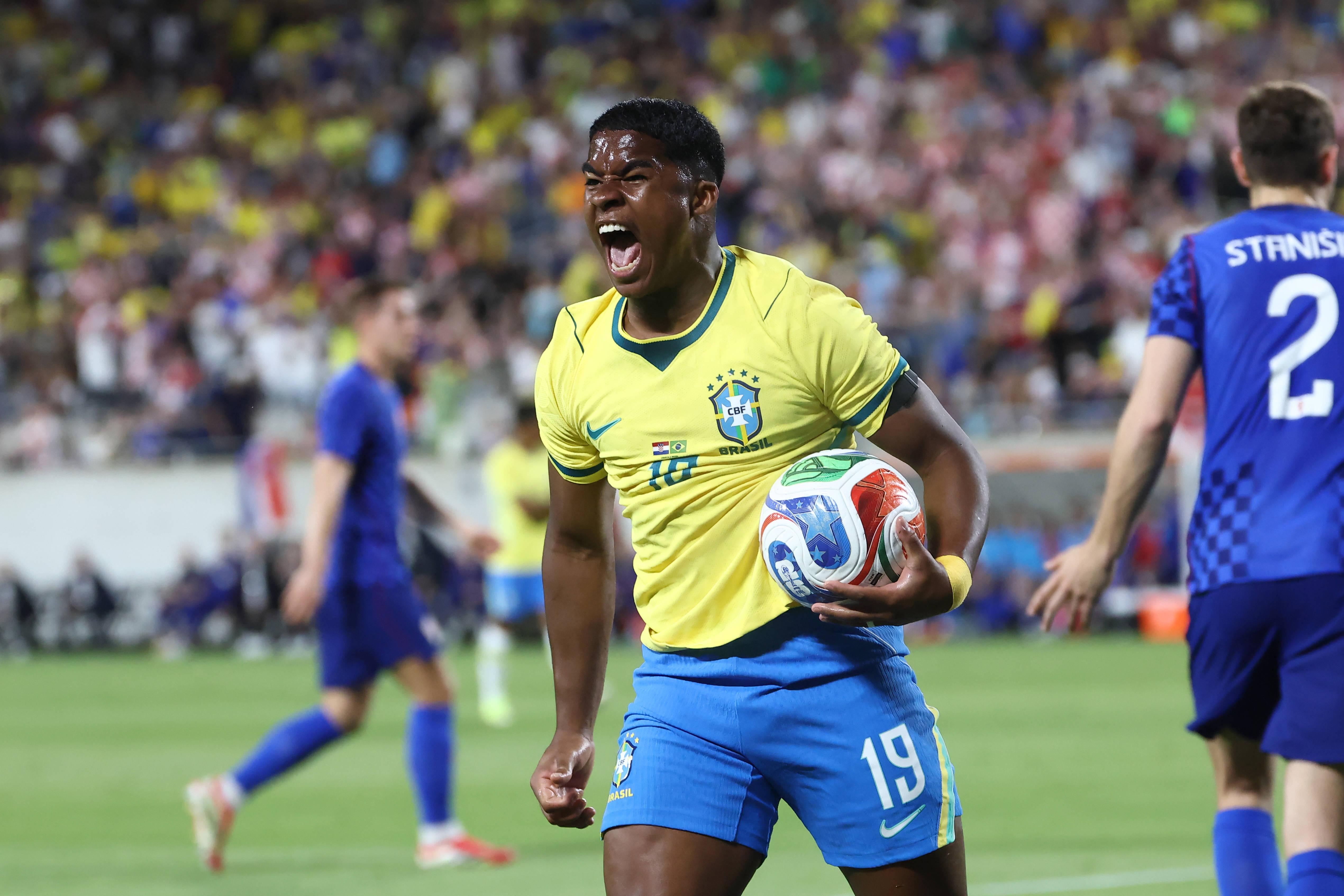 Endrick, do Real Madrid e emprestado ao Lyon