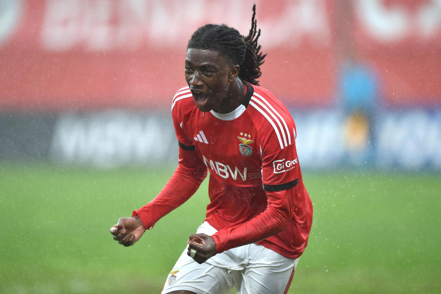 Jaden Umeh, avançado do Benfica (foto: Miguel Nunes)