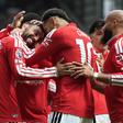 Festejos do Manchester United frente ao Nottingham Forest
