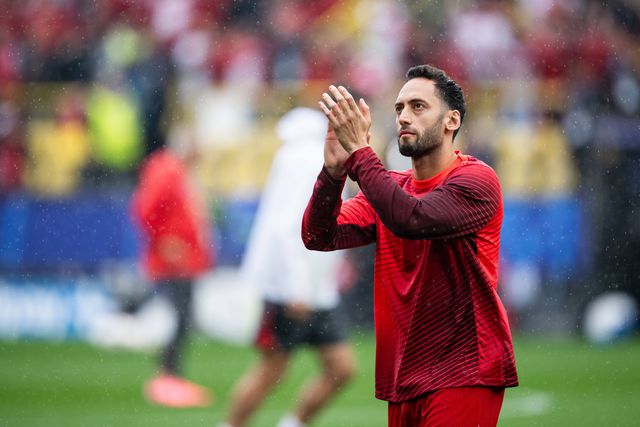 Jogadores da Turquia ovacionados à entrada para o aquecimento