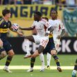 Bruma em ação com o Boca Juniors, no Mundial de Clubes