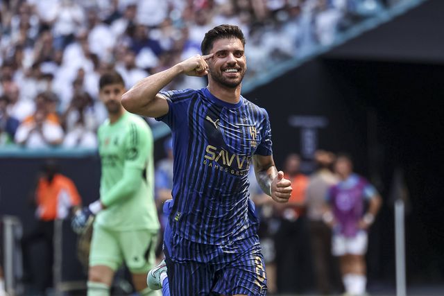 Rúben Neves a celebrar mais um golo pelo Al Hilal