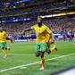 Mokoena festeja o golo da África do Sul diante da Chéquia em Atlanta — Foto: IMAGO