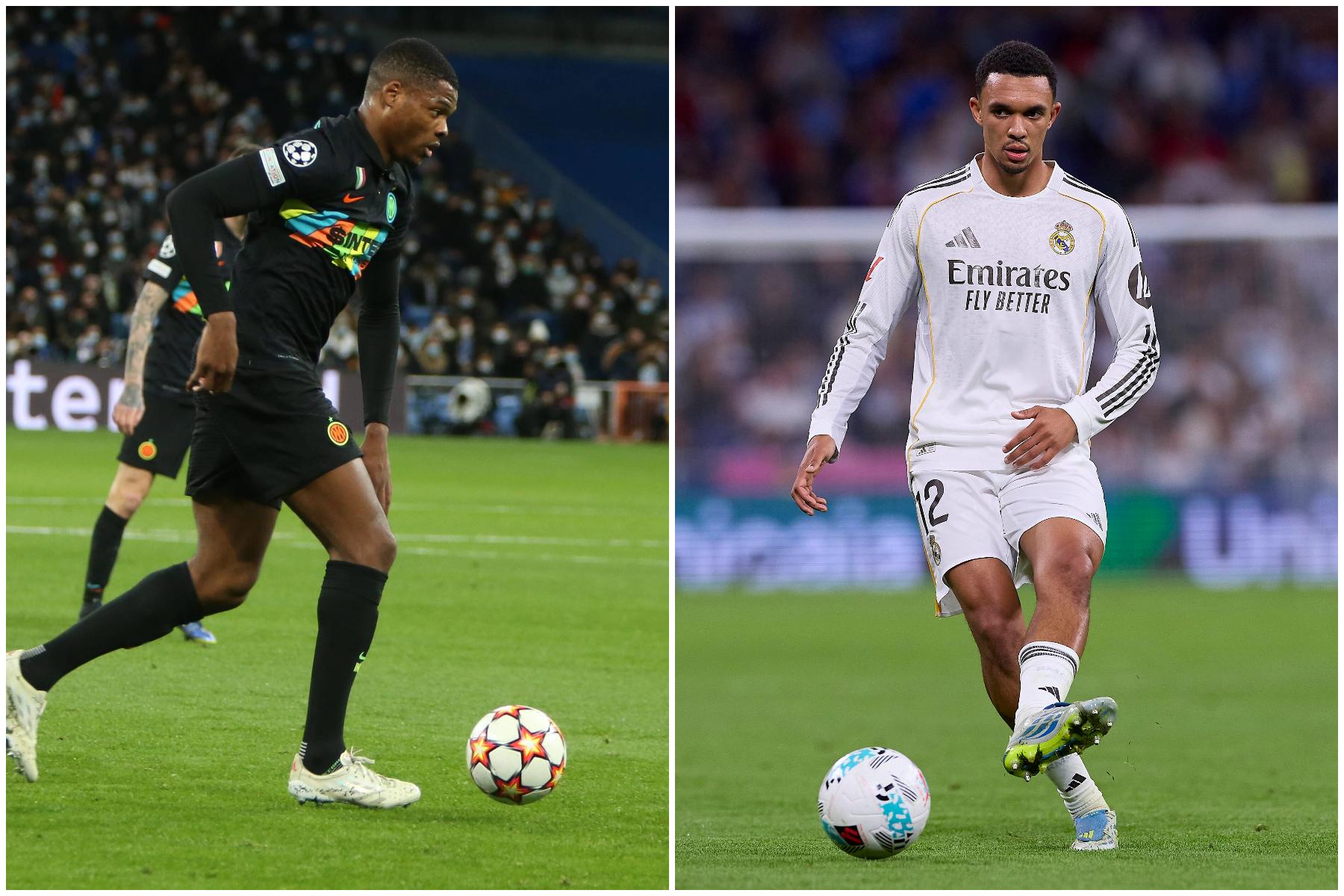 Dumfries e Arnold irão lutar pela titularidade na lateral-direita. Inglês teve época abaixo do esperado e neerlandês chega para dar luta