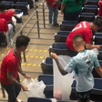 Fãs de Portugal dão o exemplo e limpam o estádio em Houston