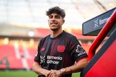 Afonso Moreira com a camisola do Leverkusen - Foto: Bayer