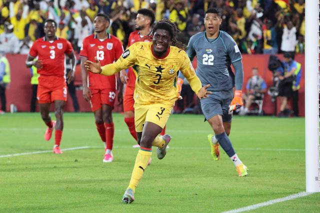 Caleb Yirenkyi marcou o único golo do Gana-Panamá na compensação - Foto: Imago