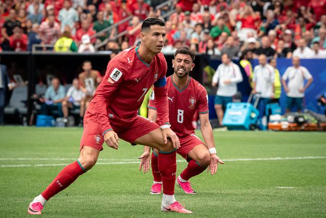 Bruno Fernandes desespera com Cristiano Ronaldo frente à RD Congo