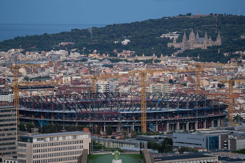 Camp Nou está em obras desde junho de 2023