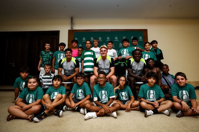 Sporting: leõezinhos fizeram a delícia dos mais novos