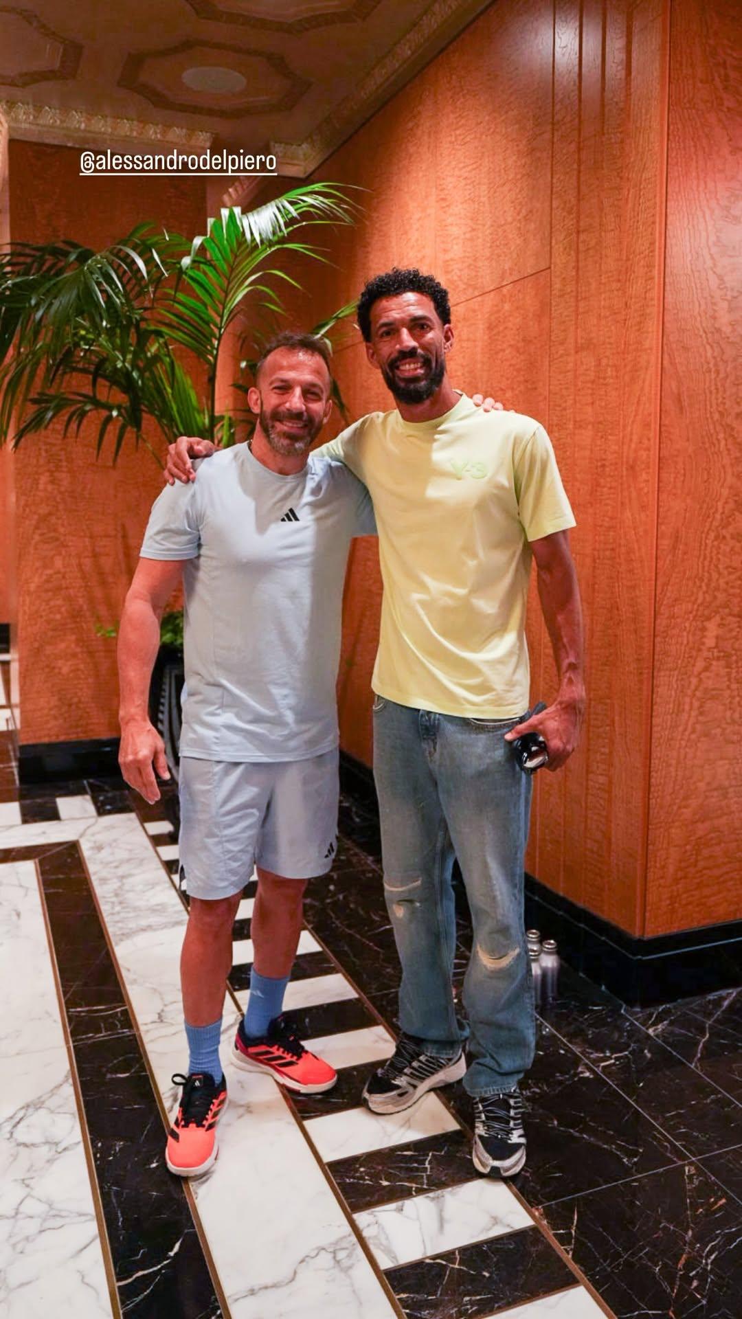 Vozinha com Del Piero - Instagram/Vozinha