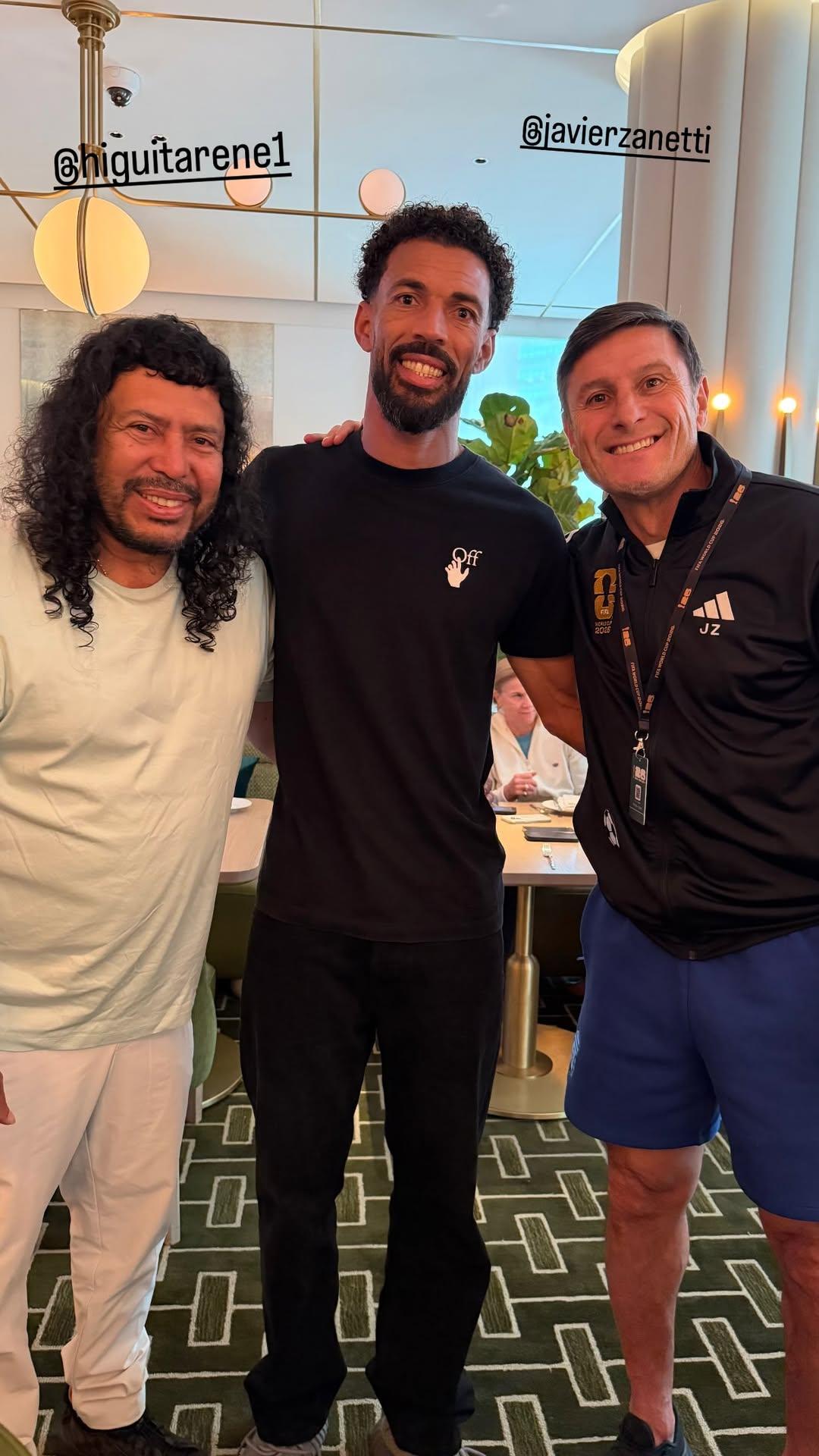 Higuita, Vozinha e Zanetti - Instagram/Vozinha