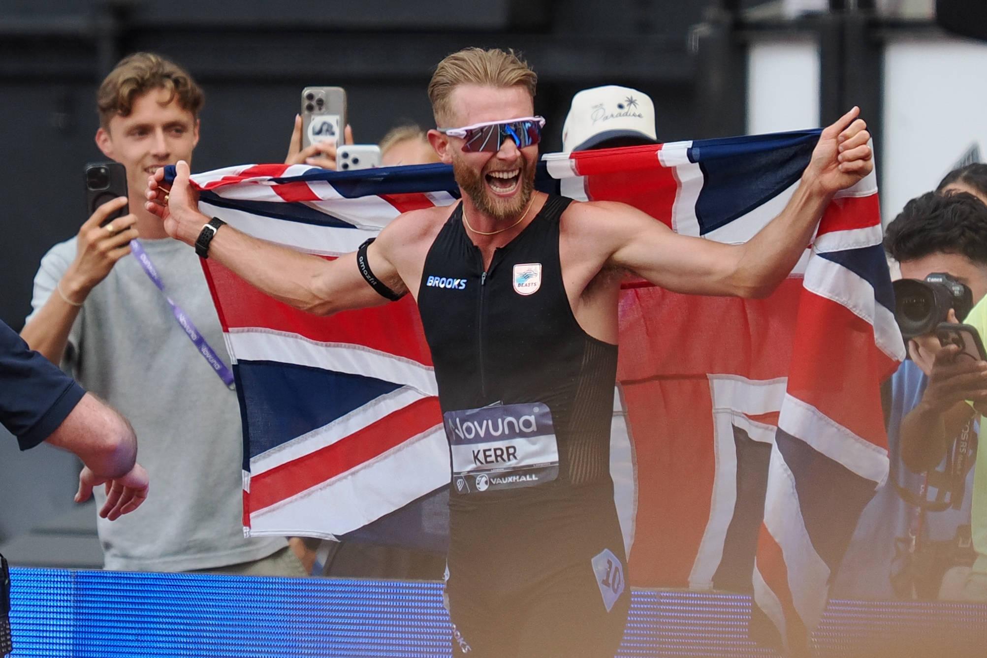 O escocês Josh Kerr, campeão do Mundo dos 1500 metros, venceu a milha com novo recorde do mundo. IMAGO