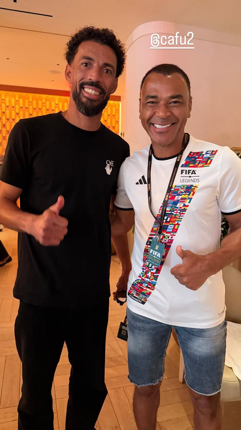 Vozinha com Cafú - Instagram/Vozinha
