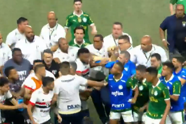 VÍDEO: clima aqueceu e foi a confusão total após o Palmeiras-São Paulo