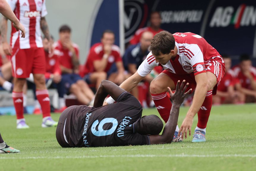 Lukaku lesionou-se frente ao Olympiakos