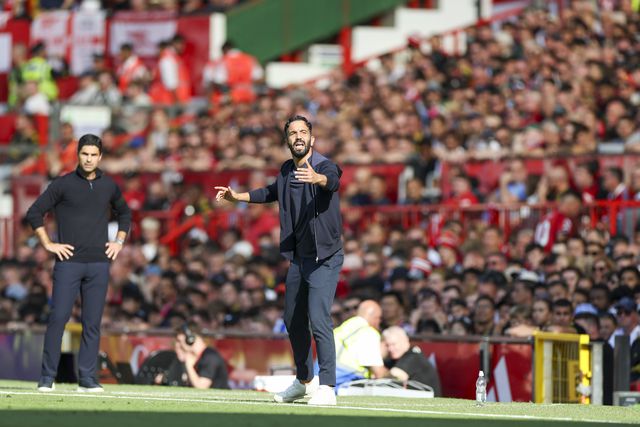 Ruben Amorim no jogo frente ao Arsenal