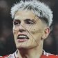 Cara de Alejandro Garnacho foi vandalizada num mural em Old Trafford Foto: IMAGO