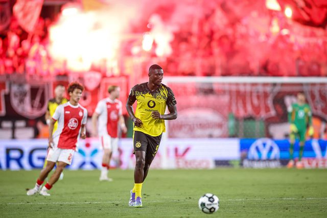 Guirassy marcou o golo da vitória do Borussia Dortmund frente ao RW Essen Foto: IMAGO