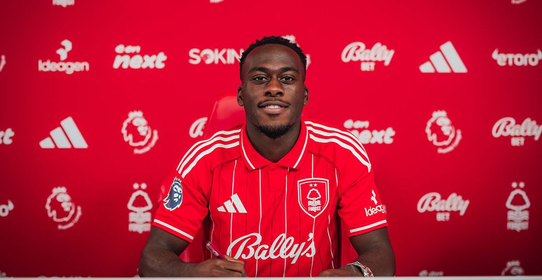 Arnaud Kalimuendo é reforço para Nuno Espírito Santo. Foto Nottingham Forest