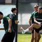 Zeno Debast no treino do Sporting desta terça-feira, 18 de agosto. Foto Sporting CP