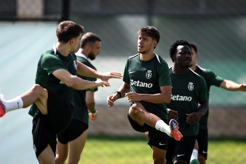 Vagiannidis no treino do Sporting desta terça-feira, 18 de agosto. Foto Sporting CP
