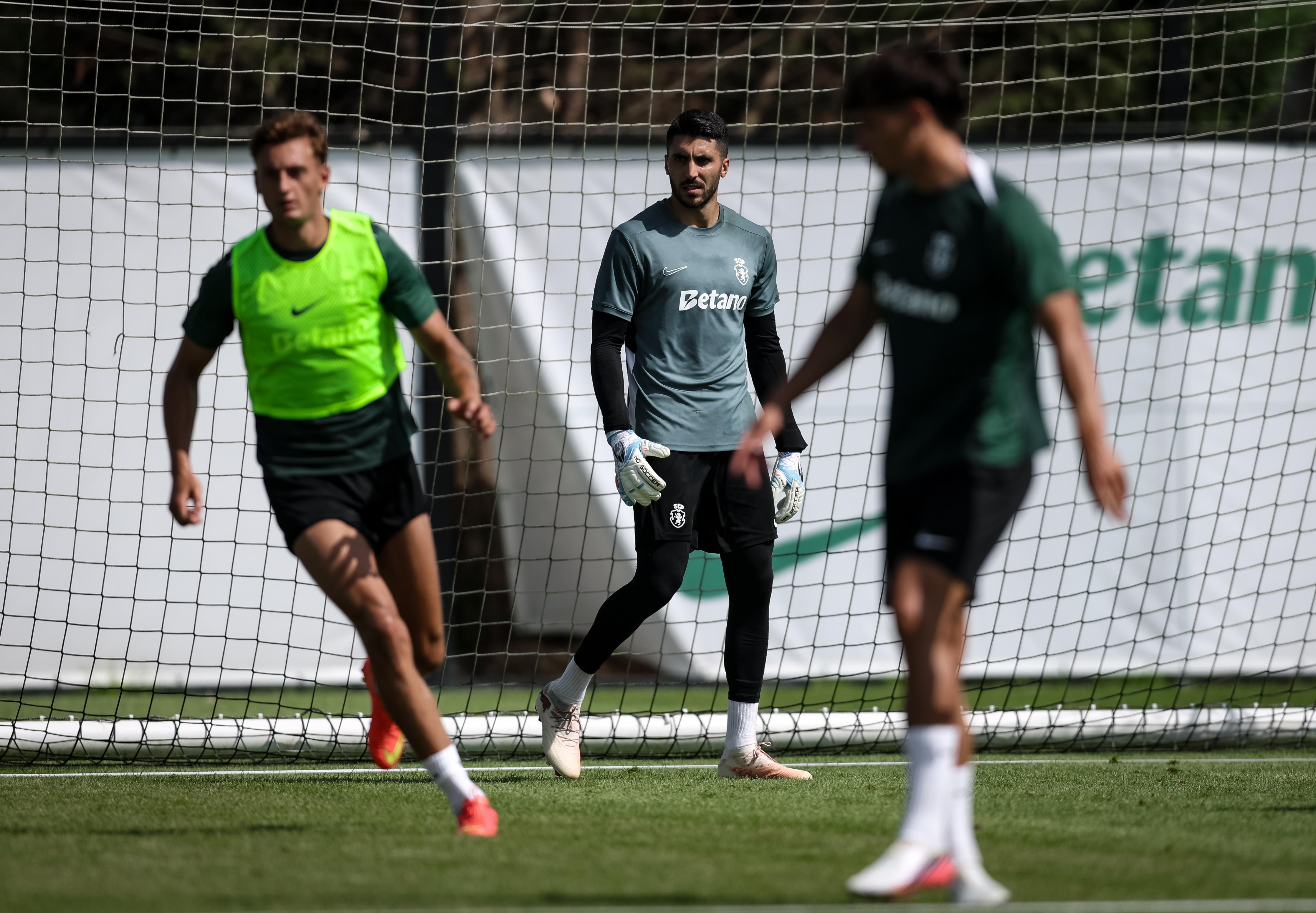 Rui Silva no treino do Sporting desta terça-feira, 18 de agosto. Foto Sporting CP
