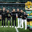 Atletas do Sporting e campeões europeus de Futsal homenageados em Alvalade