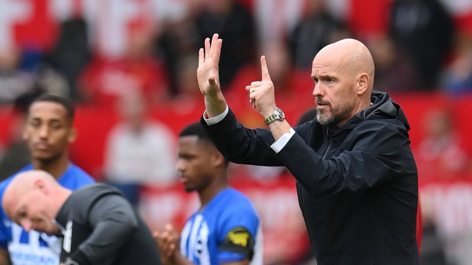 Erik ten Hag com argumento pouco válido após 'banho de bola'