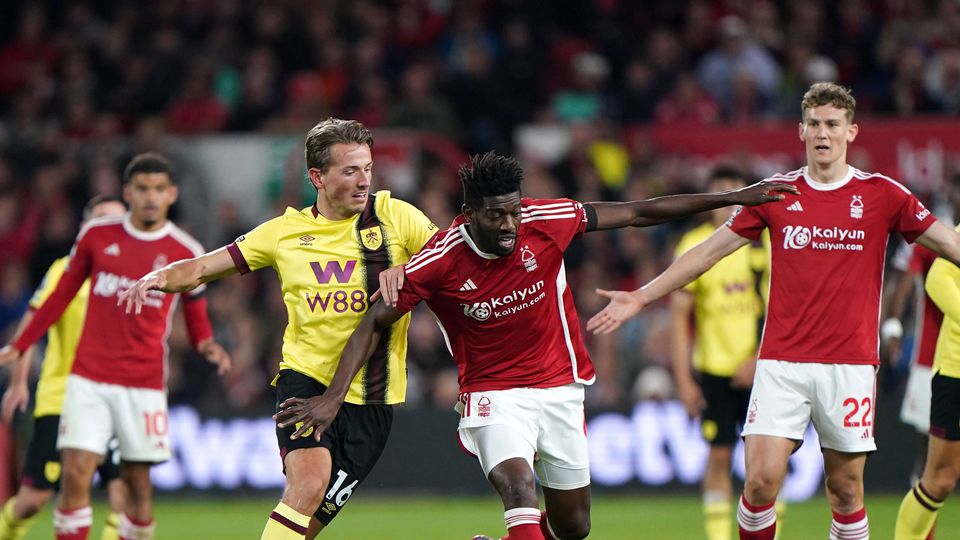 Nottingham Forest, com Vlachodimos no banco, e Burnley empatam no fecho da jornada