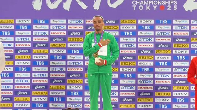 A Portuguesa tocou em Tóquio: Nader sobe ao lugar mais alto do pódio dos 1500 metros