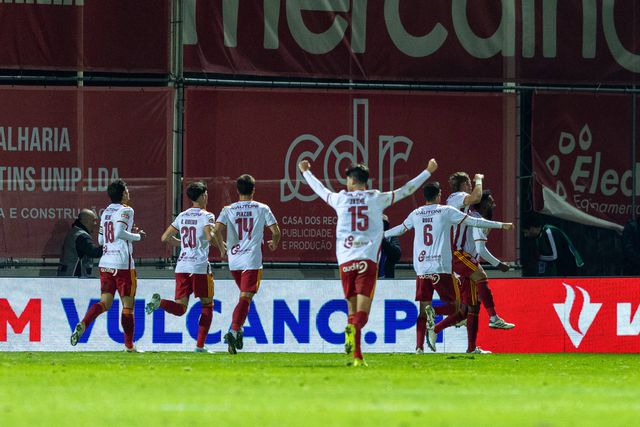 Festejos do Aves SAD frente ao Benfica na época passada