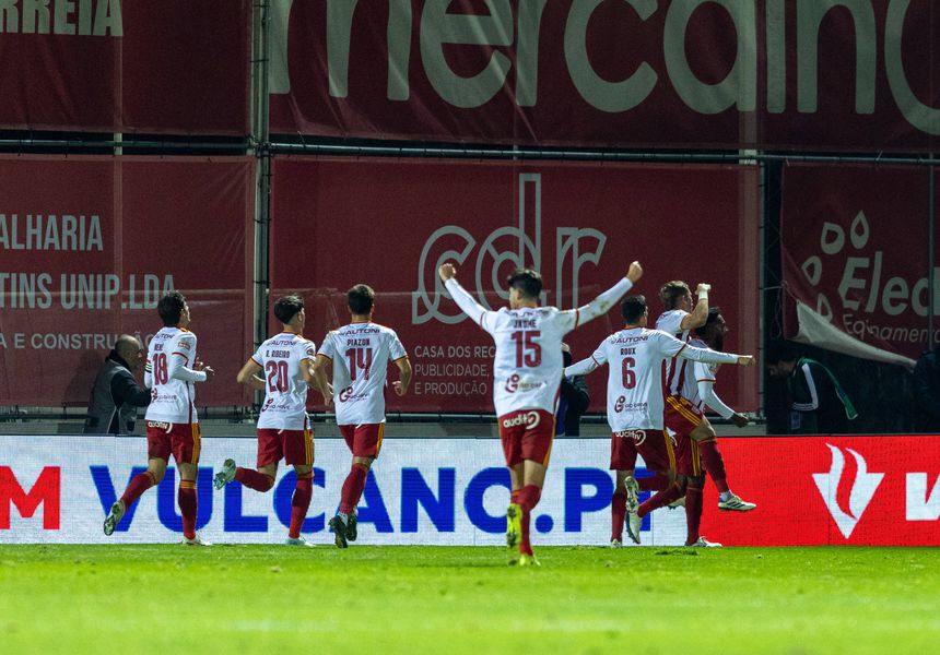 Festejos do Aves SAD frente ao Benfica na época passada