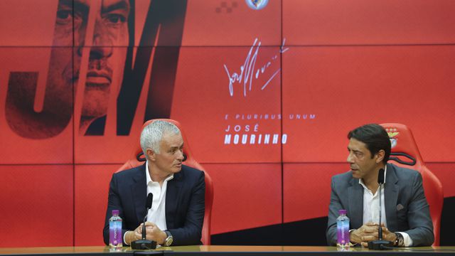 Rui Costa na apresentação de José Mourinho no Benfica - Foto: José Sena Goulão/LUSA