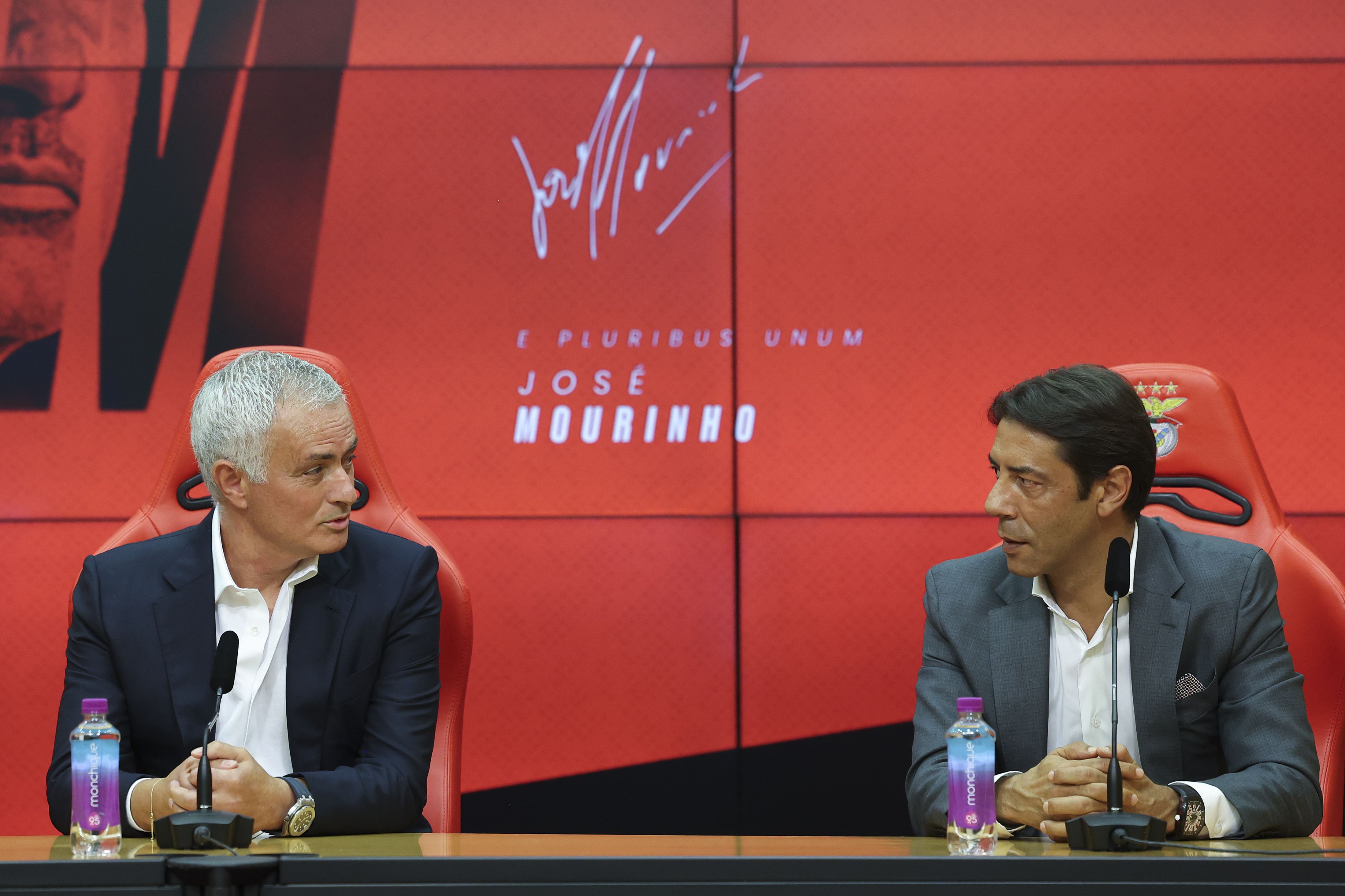 Rui Costa na apresentação de José Mourinho no Benfica - Foto: José Sena Goulão/LUSA