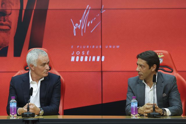 Rui Costa na apresentação de José Mourinho no Benfica - Foto: José Sena Goulão/LUSA