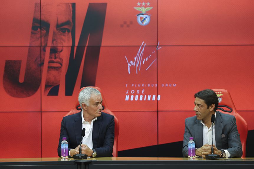Rui Costa na apresentação de José Mourinho no Benfica - Foto: José Sena Goulão/LUSA
