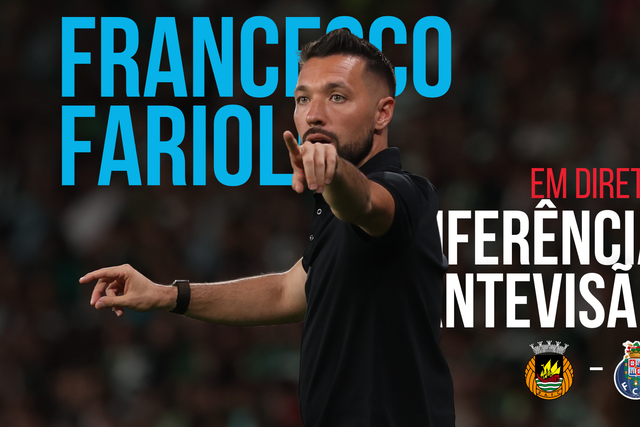 Direto: siga a conferência de imprensa de Francesco Farioli