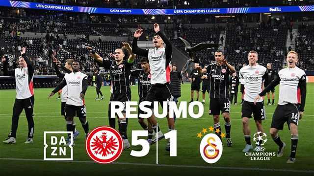 O resumo da goleada aplicada pelo Frankfurt ao Galatasaray (vídeo)